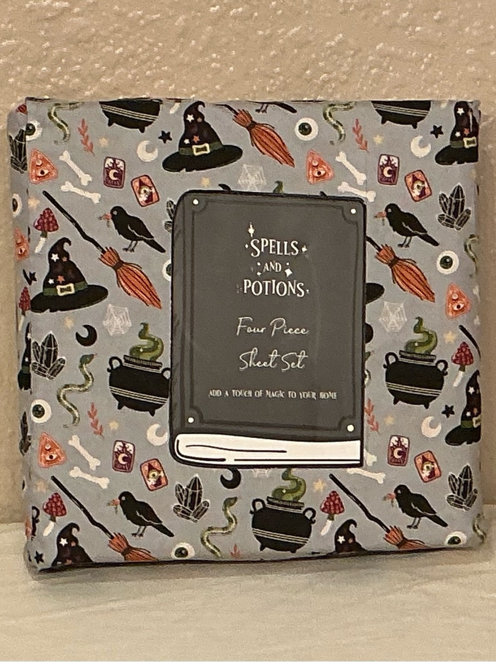 Spells and Potions Grey Halloween Witchy Full Sheet Set